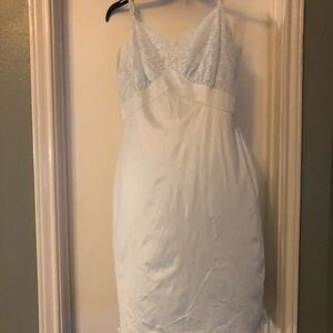 White Lace Bodice Slip Dress - Women Intimates & Sleepwear